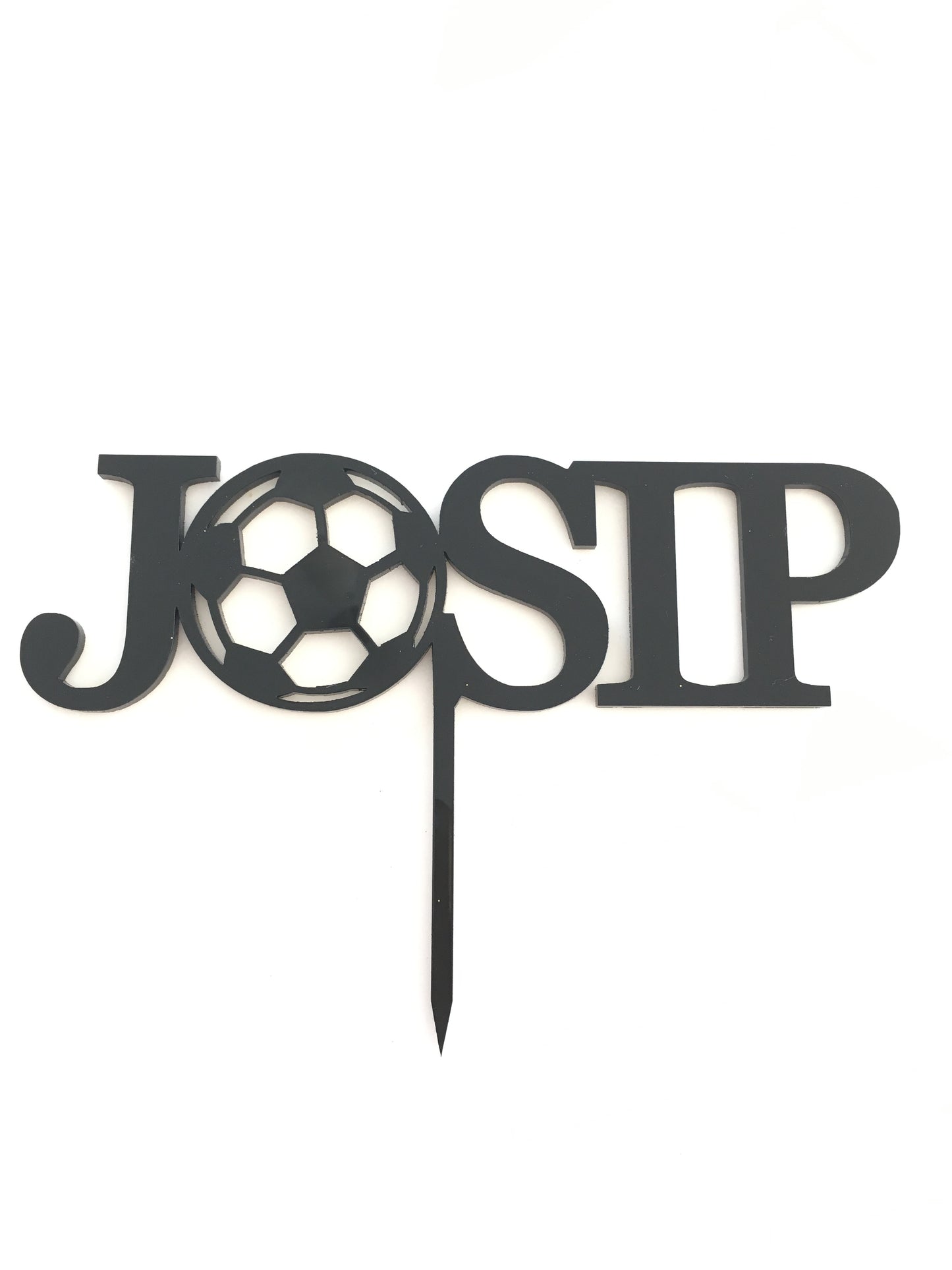 Soccer Me O Cake Topper