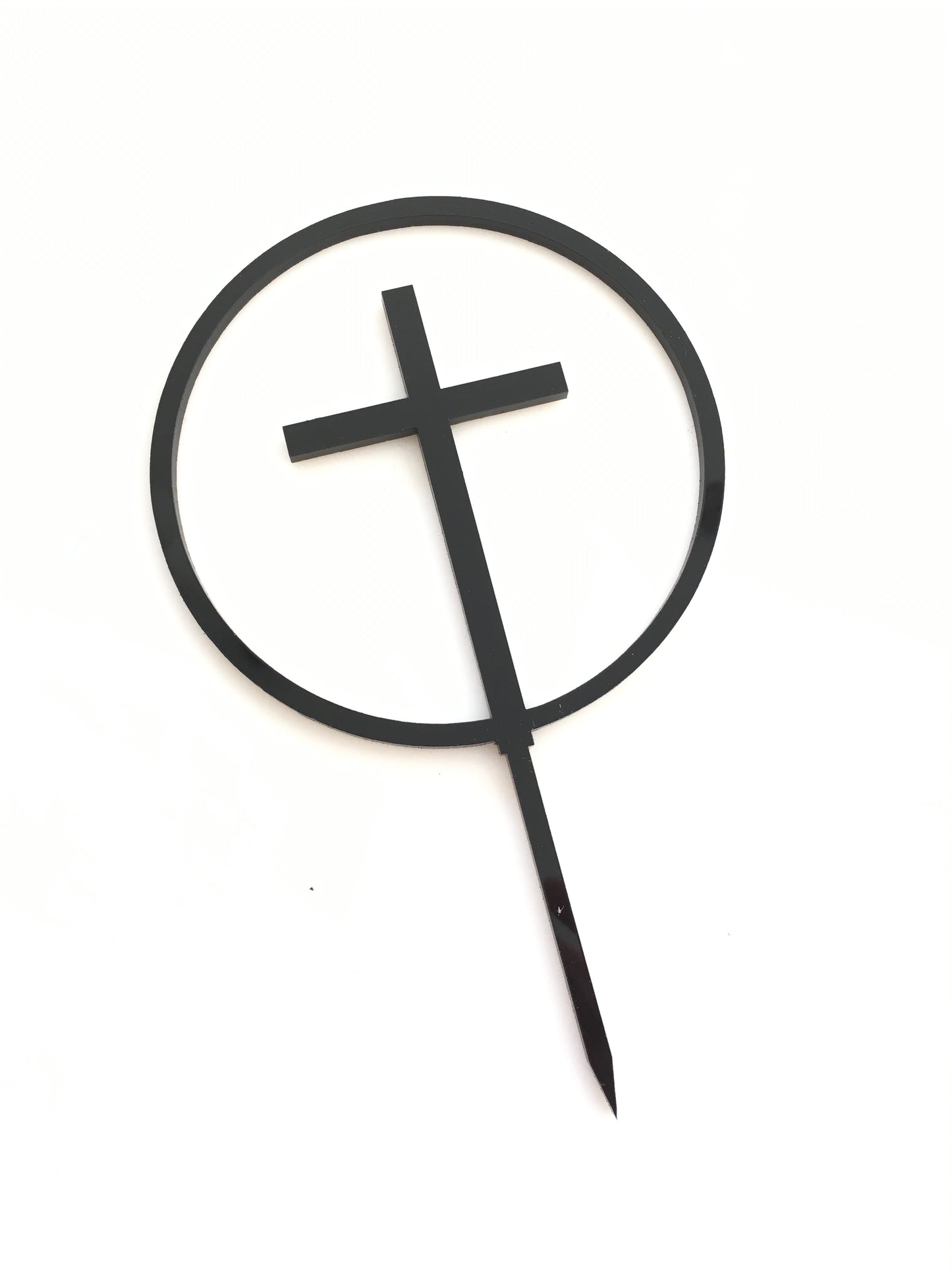 Cross Monogram Cake Topper