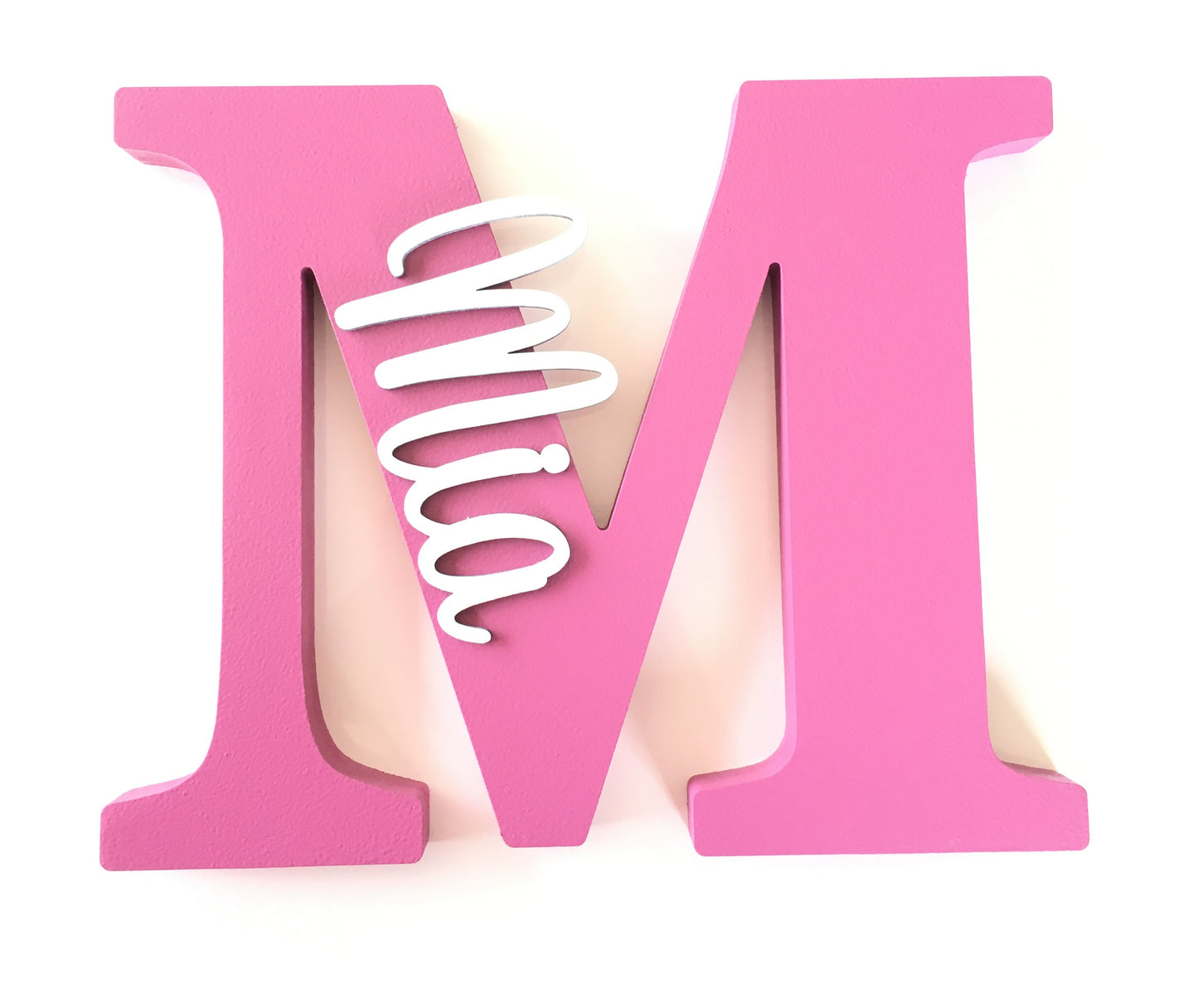 Freestanding Initial + Name