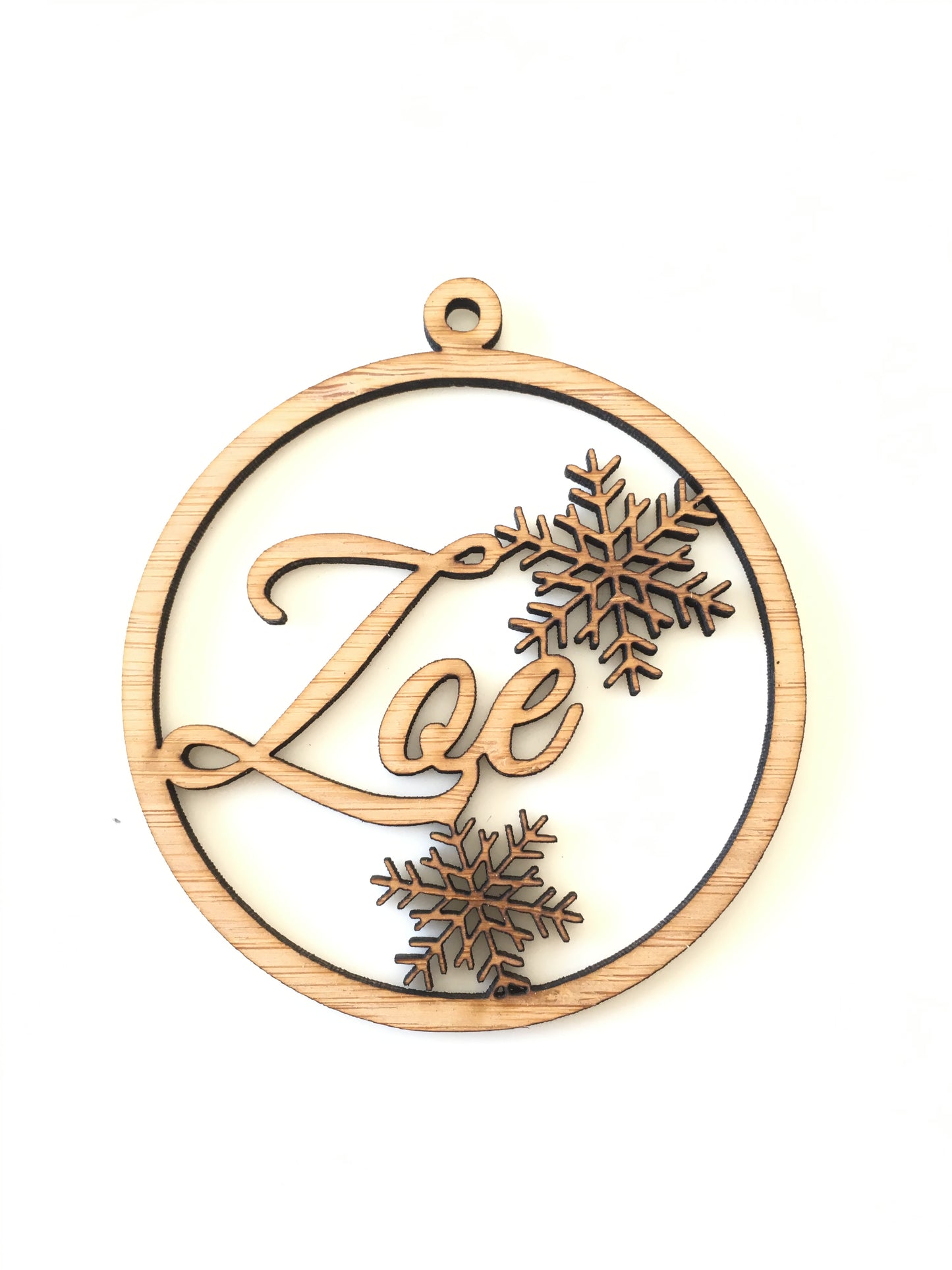 Christmas Baubles With Snowflakes
