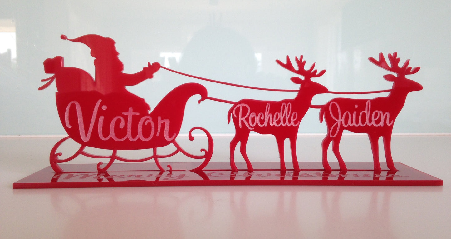 Santa Sleigh + Reindeers