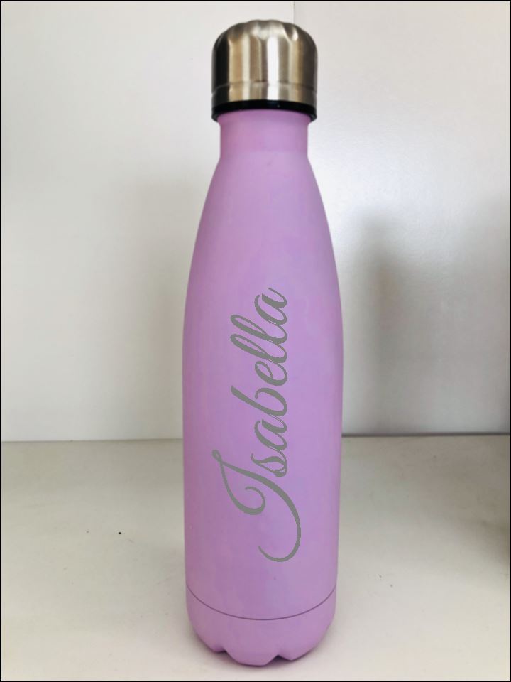 Water Bottle Lilac Personalised