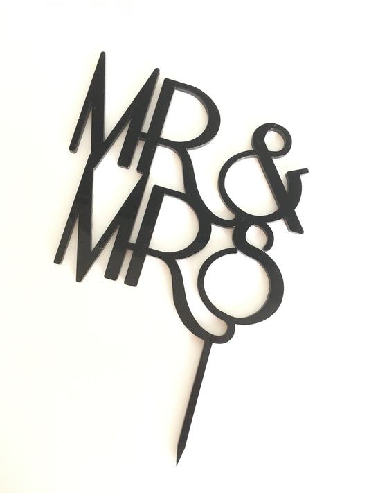 Mr&Mrs Cake Topper