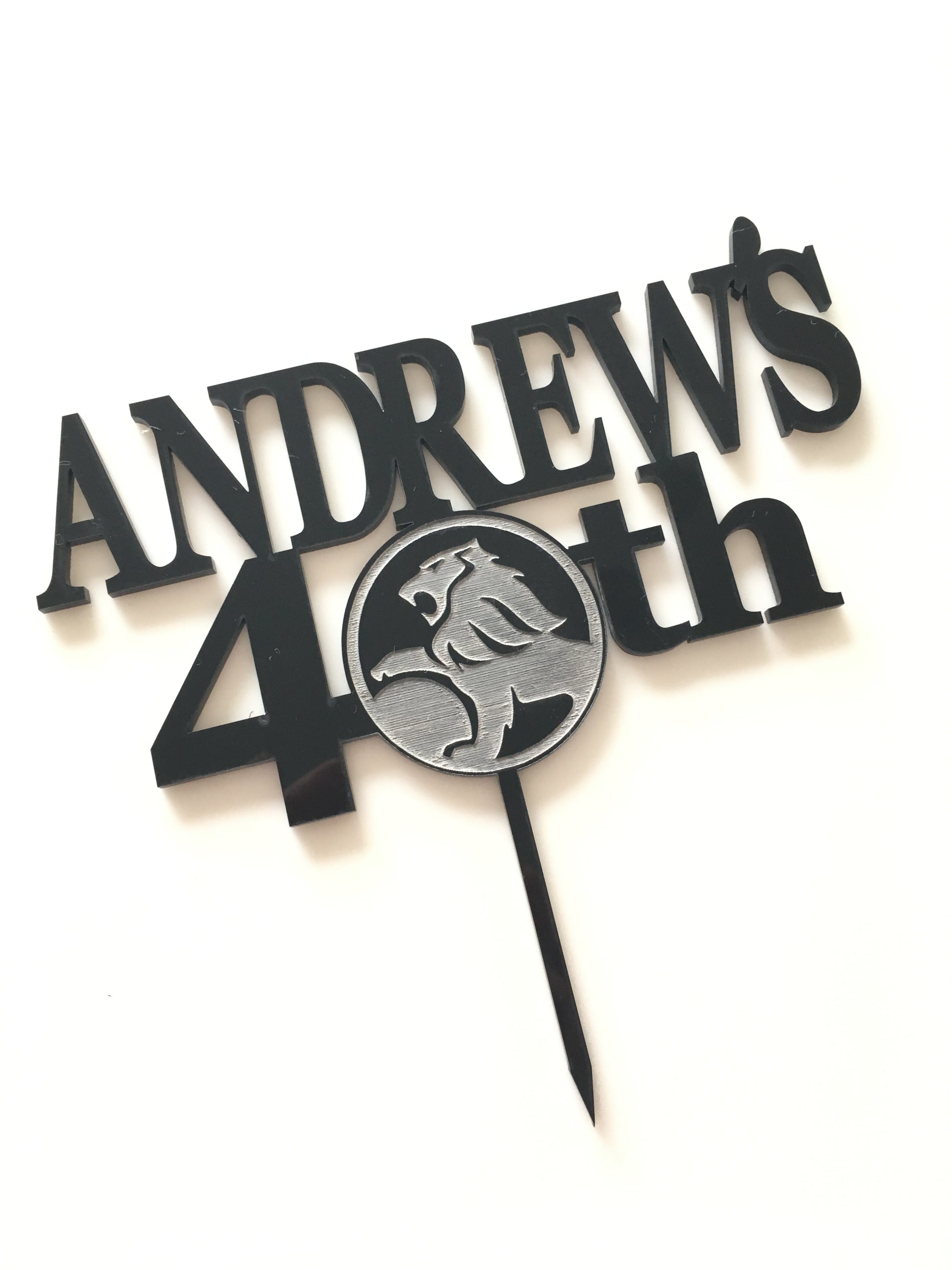 Holden Logo Line Cake Topper