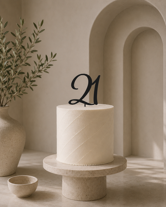 2 Letter or Number Cake Topper — personalised cake topper handmade in Melbourne by Artistic Signage