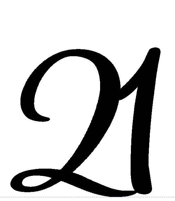 2 Letter or Number Cake Topper