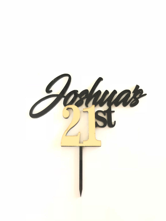 3D Number Cake Topper