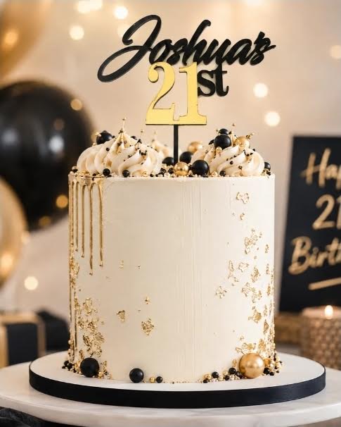 3D Number Cake Topper — personalised cake topper handmade in Melbourne by Artistic Signage
