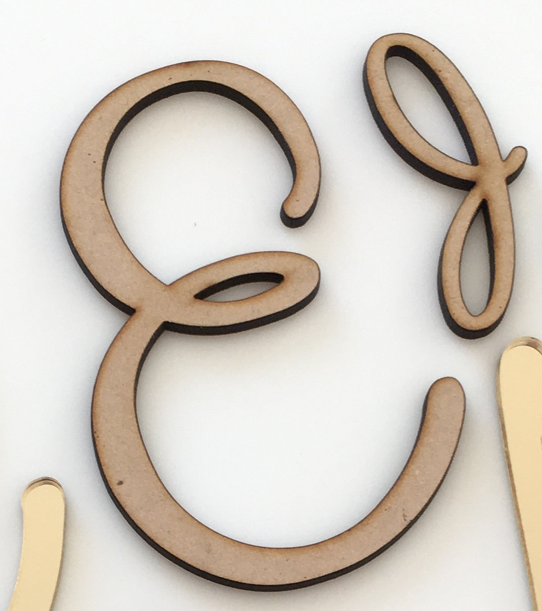3mm Timber Single Letters & Numbers
