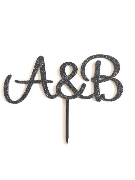 Initial & Initial Cake Topper