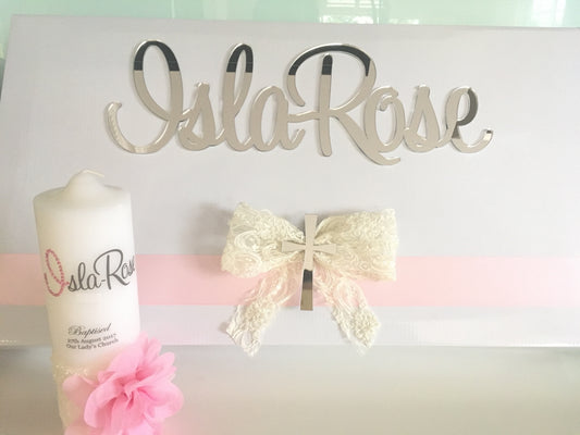 Personalised Isla Christening Box Set
