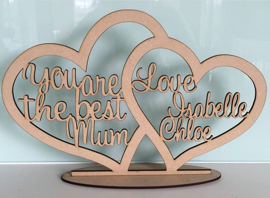 Family Double Hearts