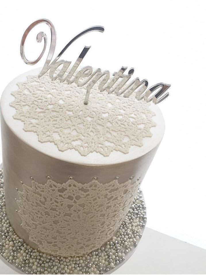 1 Line Cake Topper