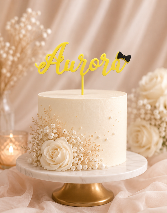 Wiggle Bow Cake Topper
