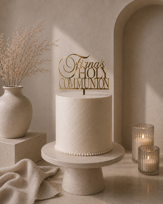 First Holy Communion Cake Topper