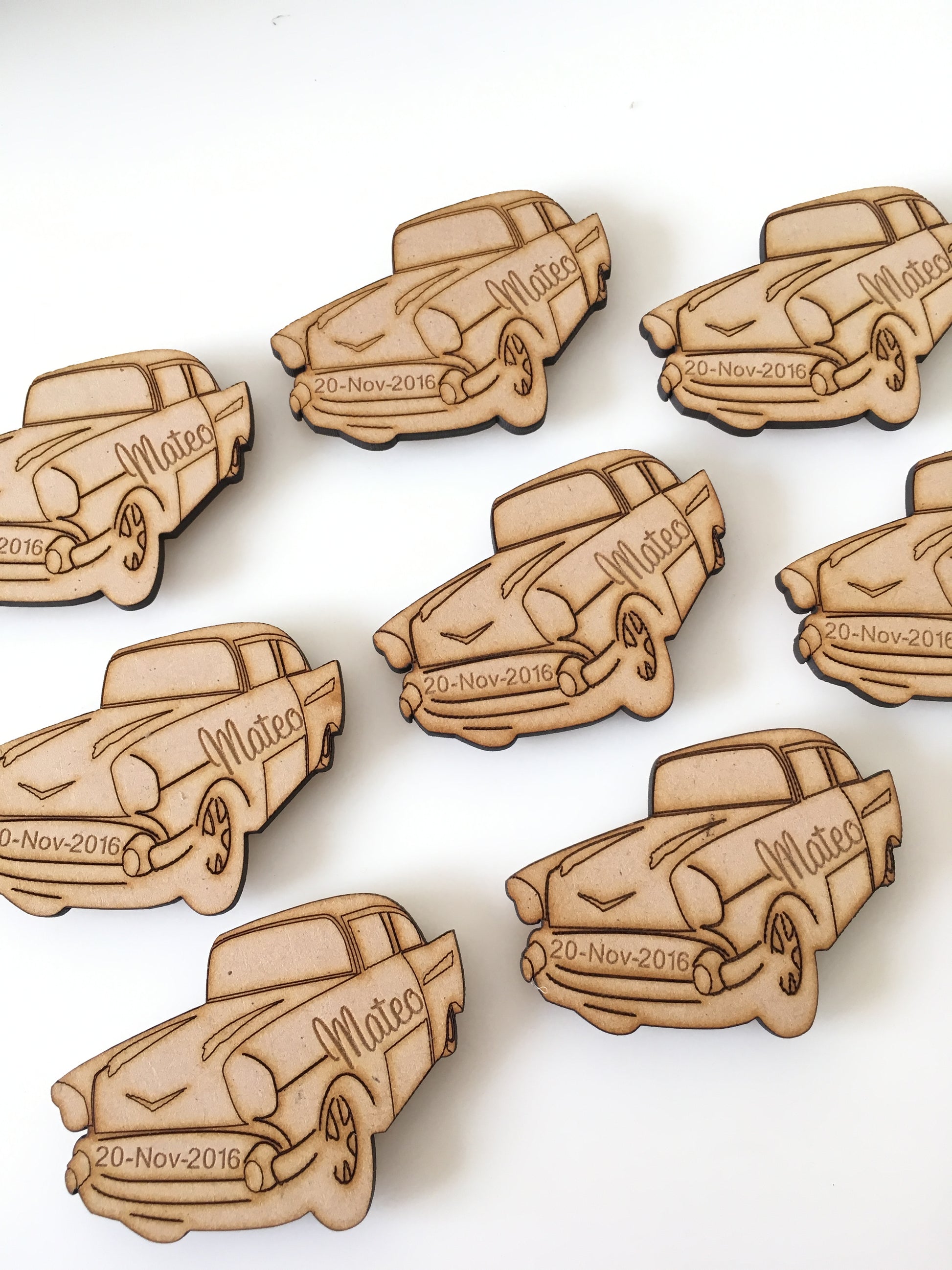 Engraved Timber Shapes