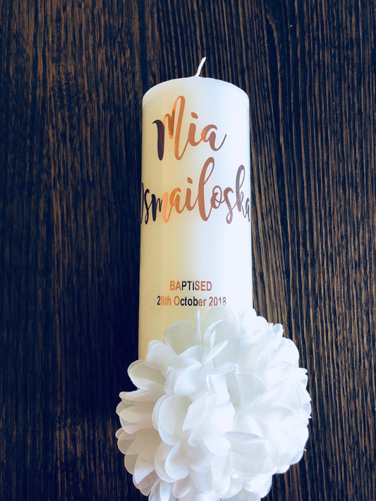 Glossy Foil Candle