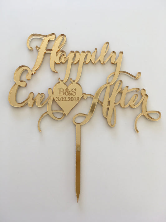 Happily Ever After Cake Topper