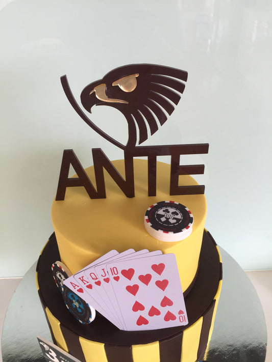 Hawks + Name Cake Topper