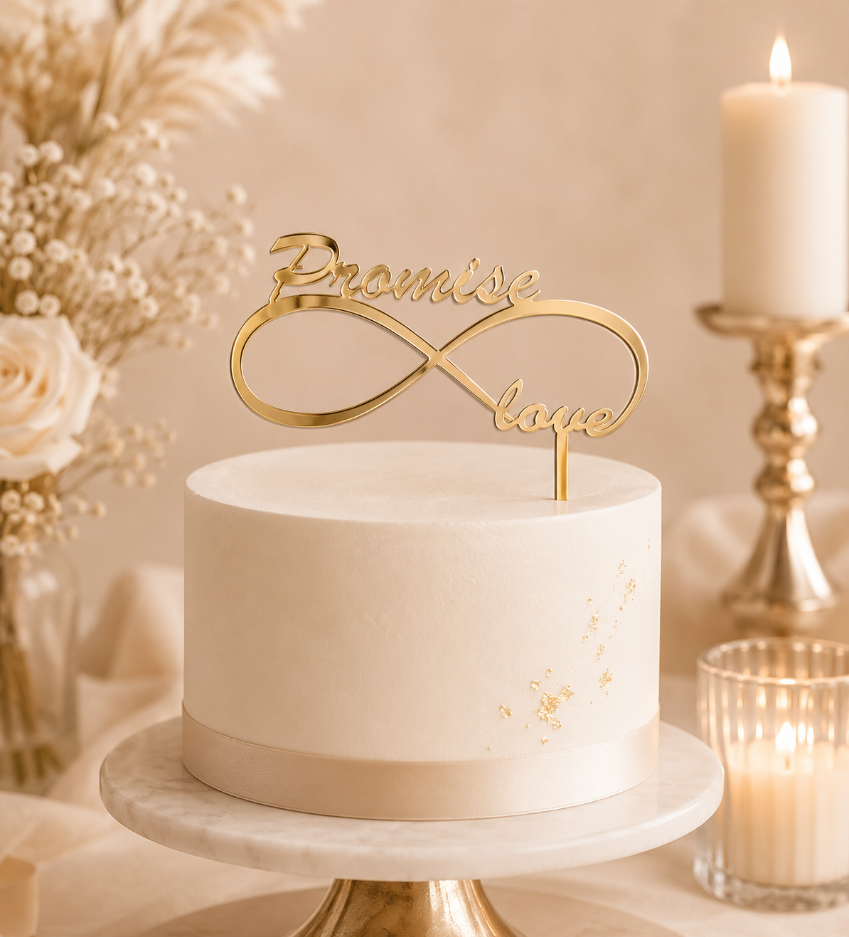 Infinity Cake Topper — personalised cake topper handmade in Melbourne by Artistic Signage