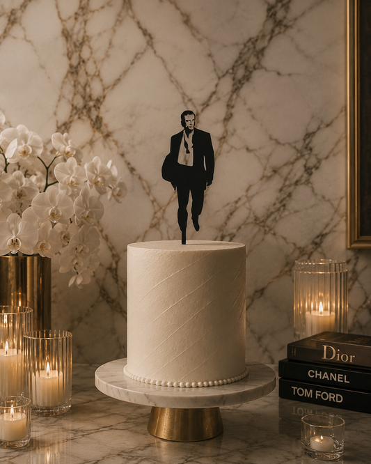 James Bond Cake Topper