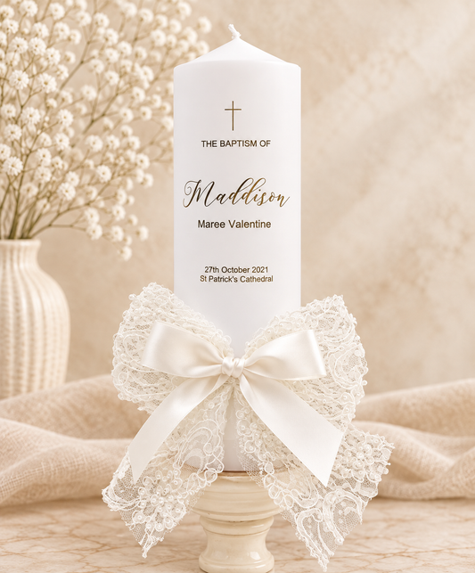 Lace Foiled Candle