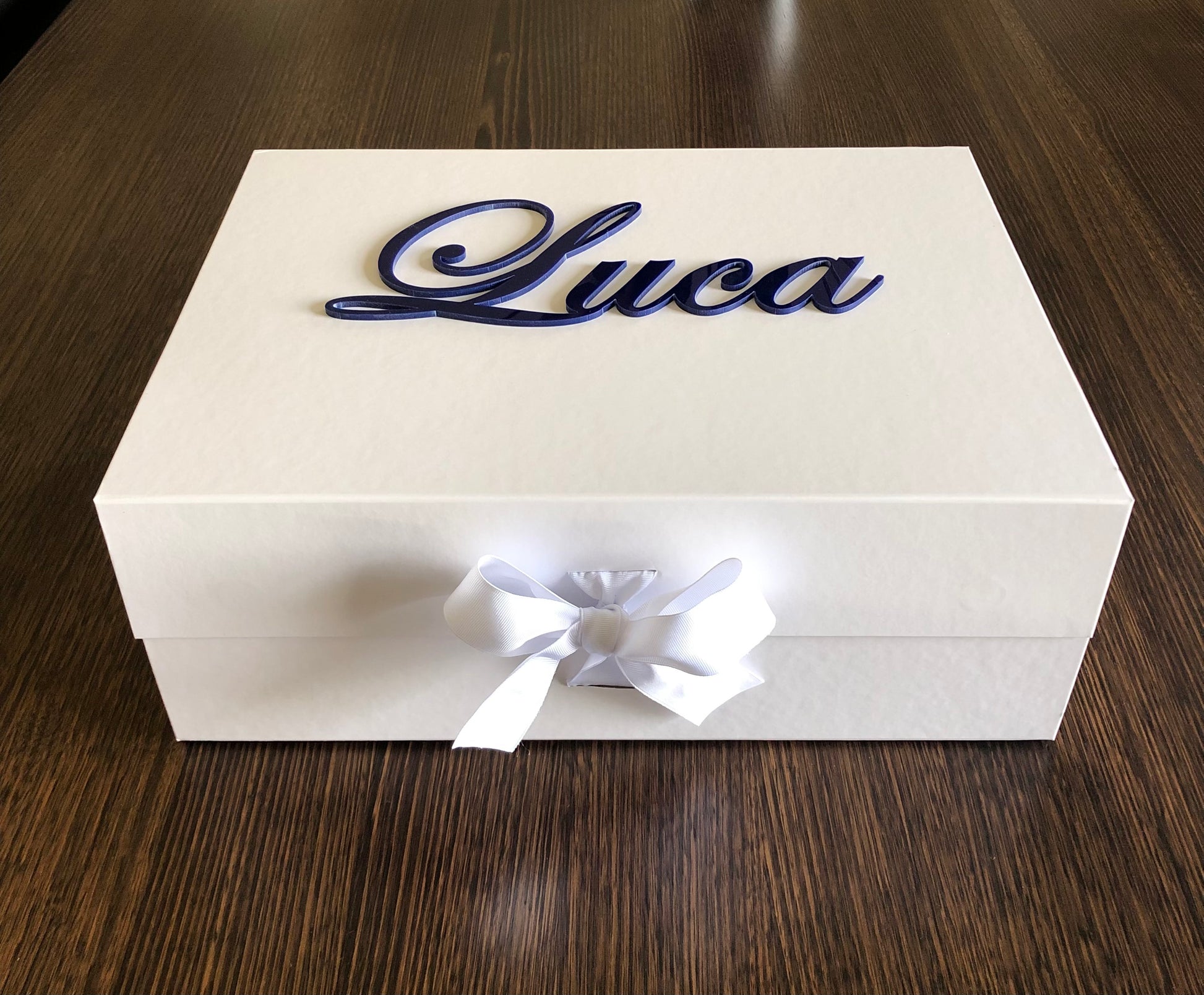 Magnetic Personalised Bow Box