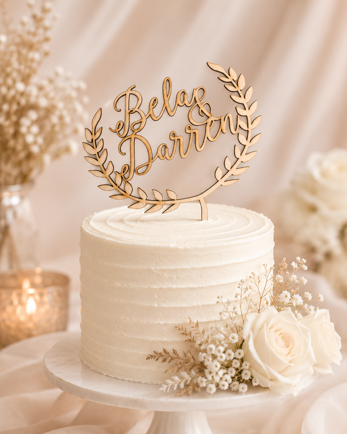 Wreath Cake Topper