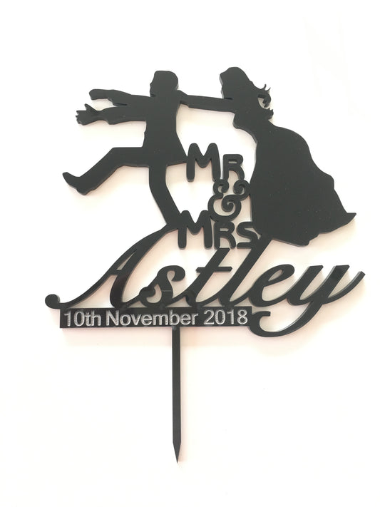 Runaway Groom Cake Topper
