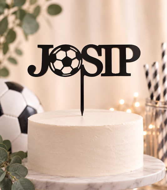 Soccer ball Cake Topper