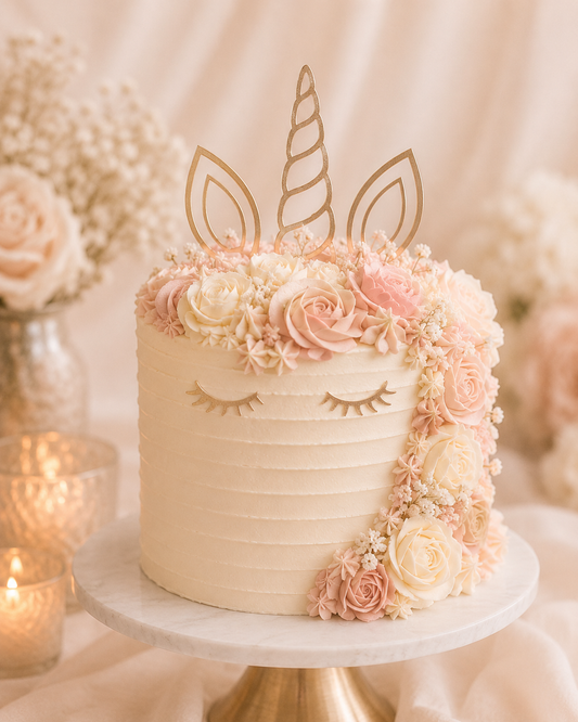 Unicorn Cake Topper Set
