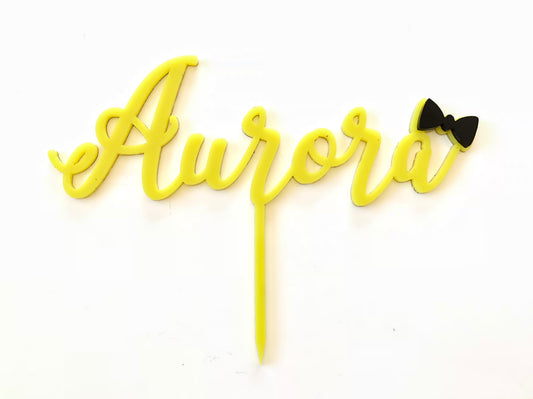 Wiggle Bow Cake Topper