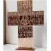 Religious Prayer Engraved + Image Cross